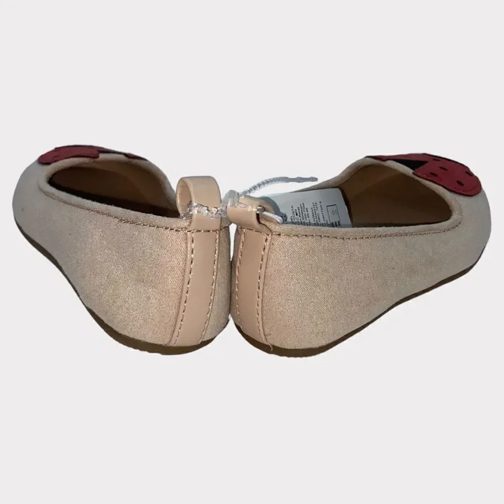 NWT Old Navy Toddler Girls Lady Bug Flat Shoes Size 5